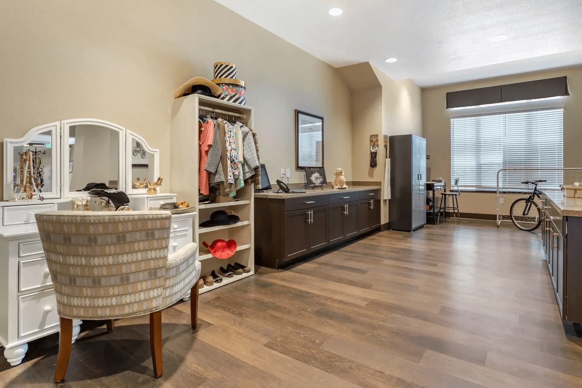 Luxurious master bathroom with modern fixtures and elegant finishes